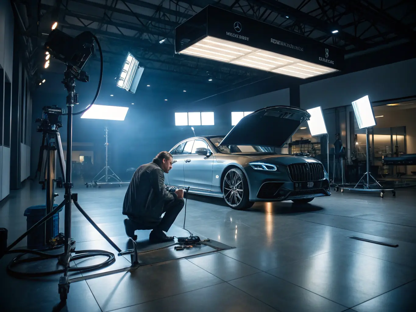 A car undergoing a complete transformation with exterior washing, waxing, and interior cleaning, representing Turbo Sphere's Premium Wash & Protect Package.